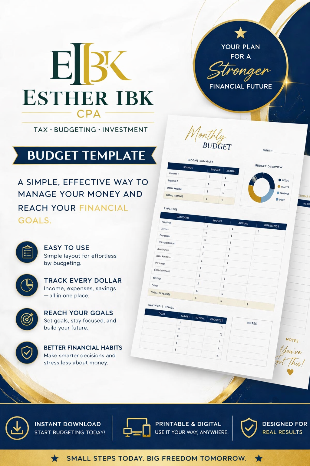 Budget Template — Plan. Track. Achieve.